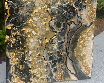 Handmade Geode Resin Wall Art