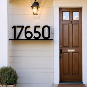 Pesonalized Metal Address Number, Mid-Centry Entrance Wall Sign, Front Yard Decor, Door Number Decor, Individual House Number, Numeral Gift