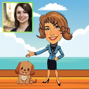 Custom Digital Caricature Drawing, Funny Caricature from Photo, Caricature Avatar Drawing