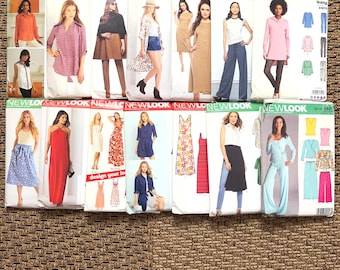 New Look Sewing Pattern | Women's Apparel, Dresses, Tops | Uncut Paper Pattern