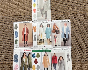 Simplicity Women's Coat Jacket Sewing Pattern | Choose Style & Size (Paper Pattern)