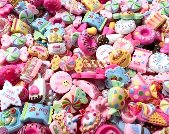 Kawaii Resin Cabochons: Candy, Donut, Cupcake Decoden Charms
