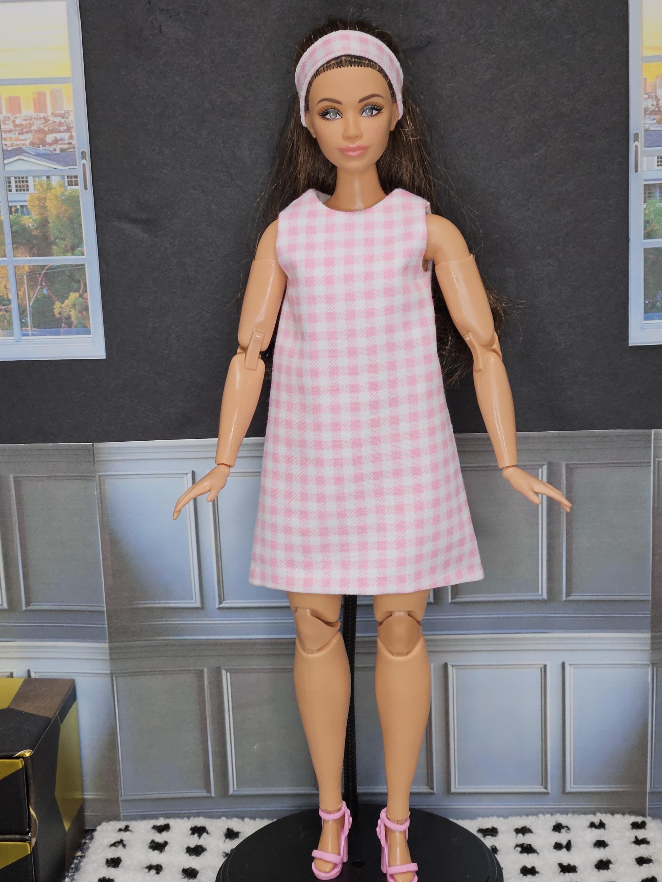 Barbie Doll Pink Gingham Dress - Etsy