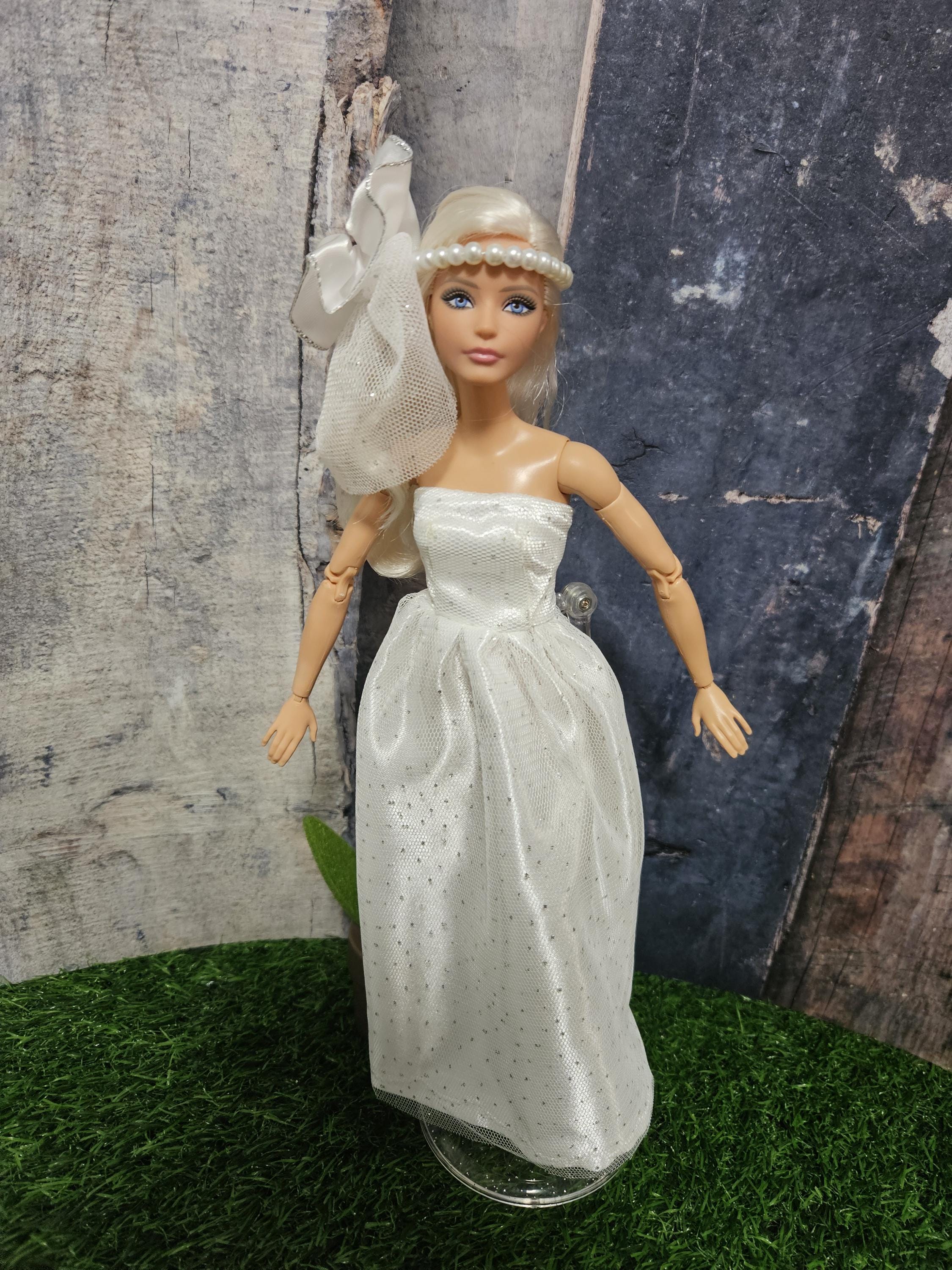 Barbie Doll Simple Barbie White Dress Denmark