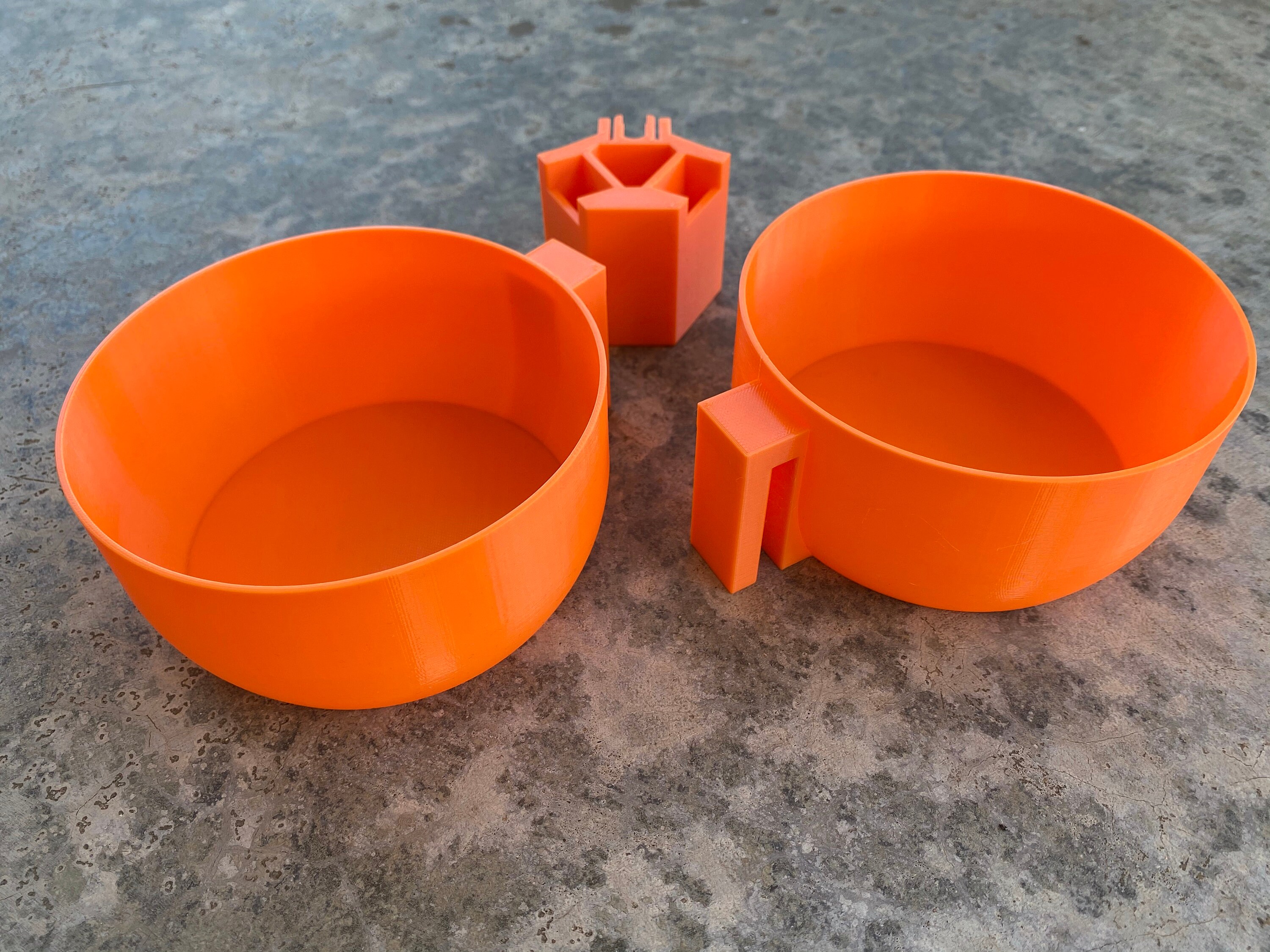 Yarn Holder Bowls and Clip Complete Set Passap Knitting Etsy