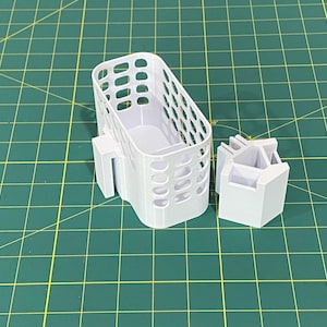 Passap E6000 Tool Basket WITH Clip (for tension mast), Knitting Machine WHITE COLOR