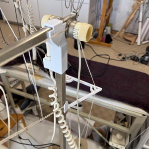 Passap E6000 Knitting Machine, Mast Head, CURL CORD Side Replacement Piece,  Color White, machine knitting replacement part