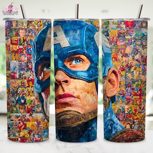 Comic Book Superhero Tumbler wrap | 20oz Tumbler Wrap | Tumbler Wrap PNG | Action Hero Tumbler Wrap |  Sublimation Design | Digital Download