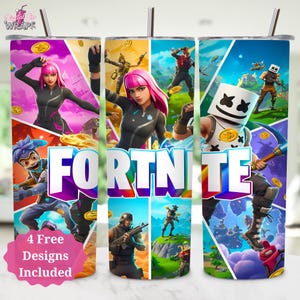 Game 20oz Tumbler Wrap PNG, Cartoon Characters Tumbler Wrap, Game Characters Tumbler Sublimation Png, Video game Tumbler, Digital Download