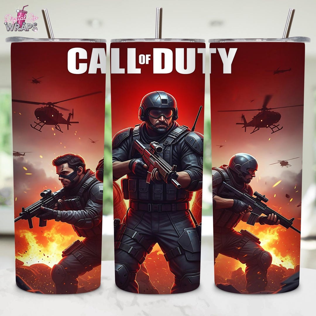COD Army Warzone Tumbler Wrap | 20oz Game Tumbler Png | Military ...