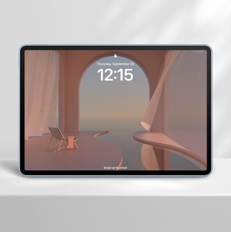 Minimalist iPad Wallpaper Set – Aesthetic Sunset Ocean Backgrounds