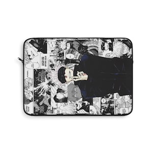 Jujutsu kaisen: Saturo gojo anime laptop sleeve, laptop cover anime design