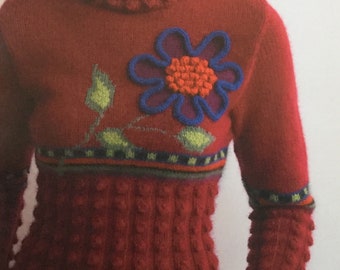 BOBBLE FLOWER PULLOVER