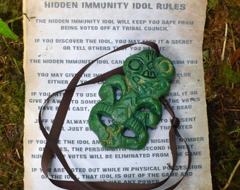 Survivor Hidden Immunity Idol Season 20 Heroes vs Villains Tribal Prop Replica (Free Shipping)