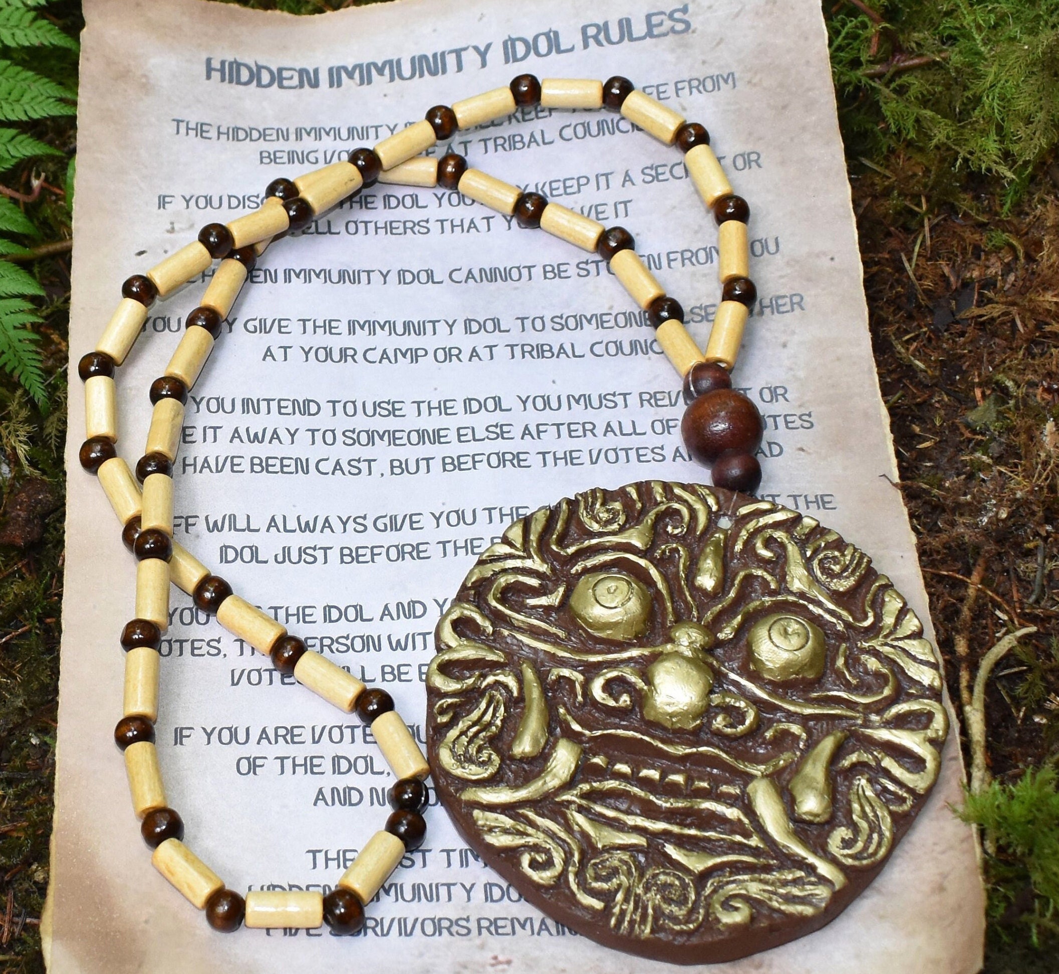 Survivor Season 28: Cagayan Immunity Idol Replica, Handmade Prop