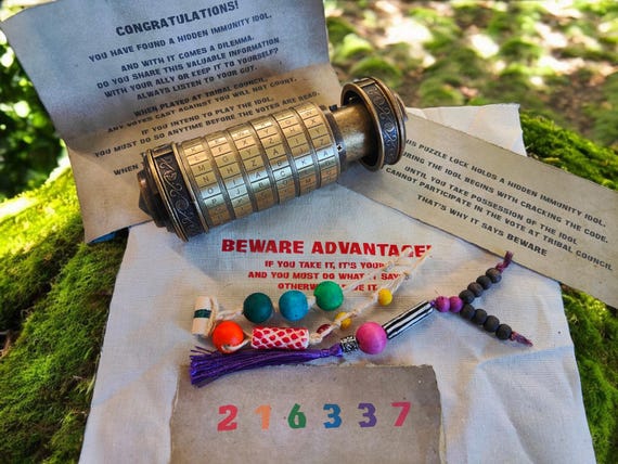 Survivor Season 48 Immunity Idol Prop Replica With Beware