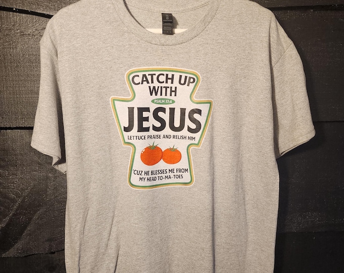 Unisex Heavy Cotton T Shirt Ketchup with Jesus