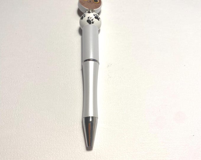 Ballpoint Pens with Brown Cat Head Charms