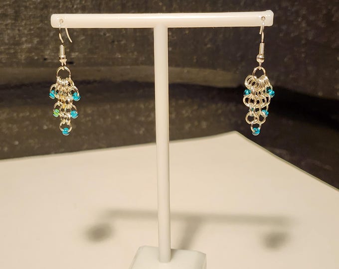 2-inch Cascading Bead Drop Earrings