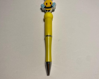 Ballpoint Pen with Yellow Bumblebee Charm