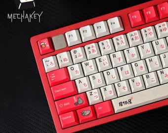 Juego de teclas Tokyo Tavern: 128 teclas, perfil Cherry, PBT, impresión por sublimación MX