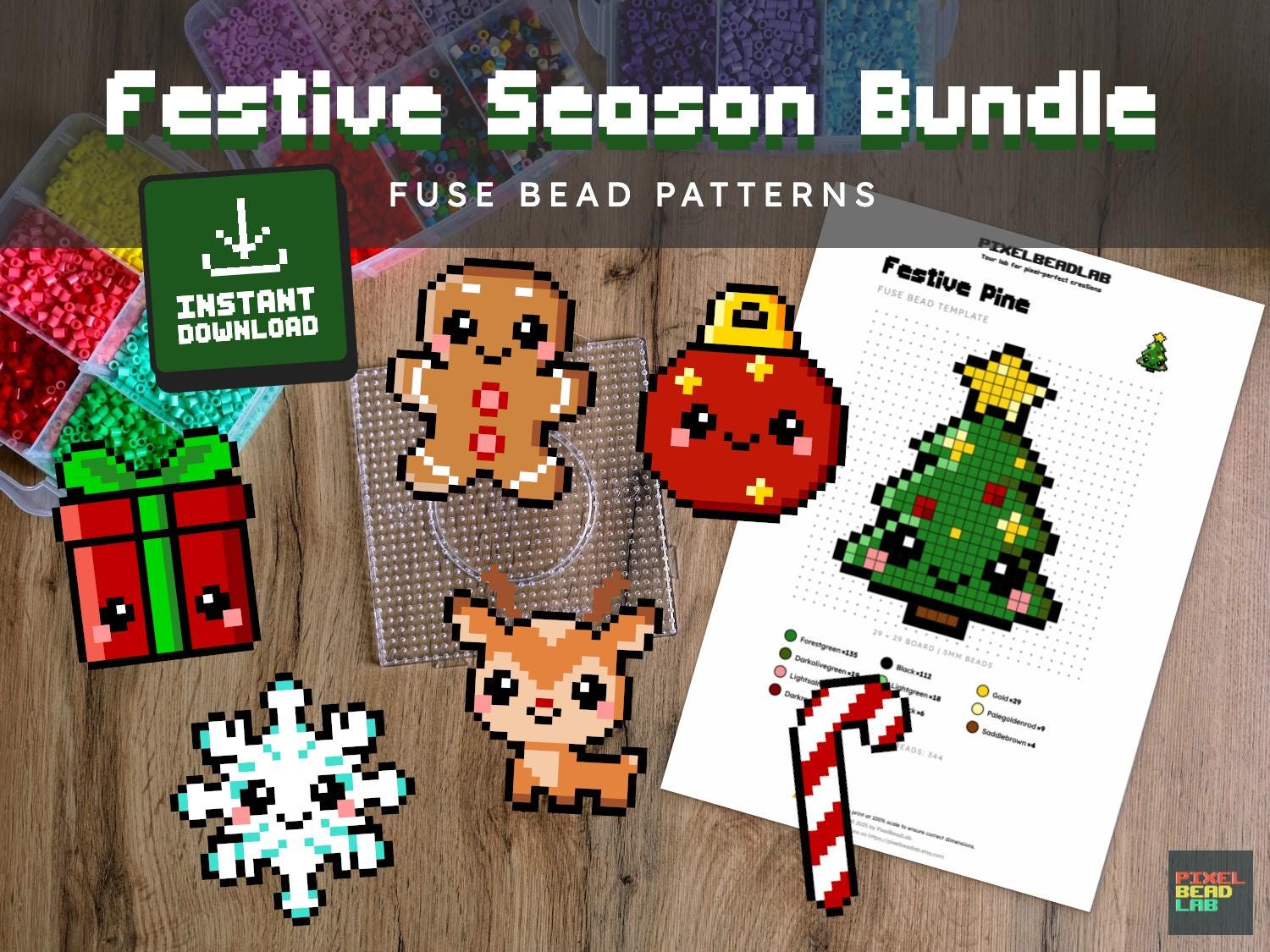 Hama Christmas - Etsy