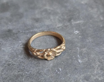 Boho Flower Ring Size 8