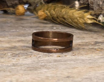 Rustic Artisan Ring - Copper - Size 8