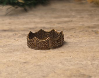 Rustic Artisan Ring - Brass - Size 8.5