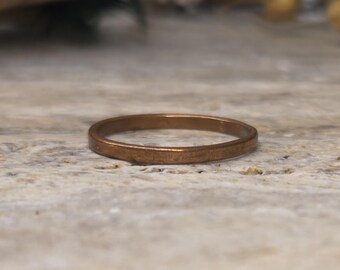 Rustic Artisan Ring - Copper - Size 6