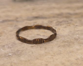 Rustic Artisan Ring - Copper - Size 10