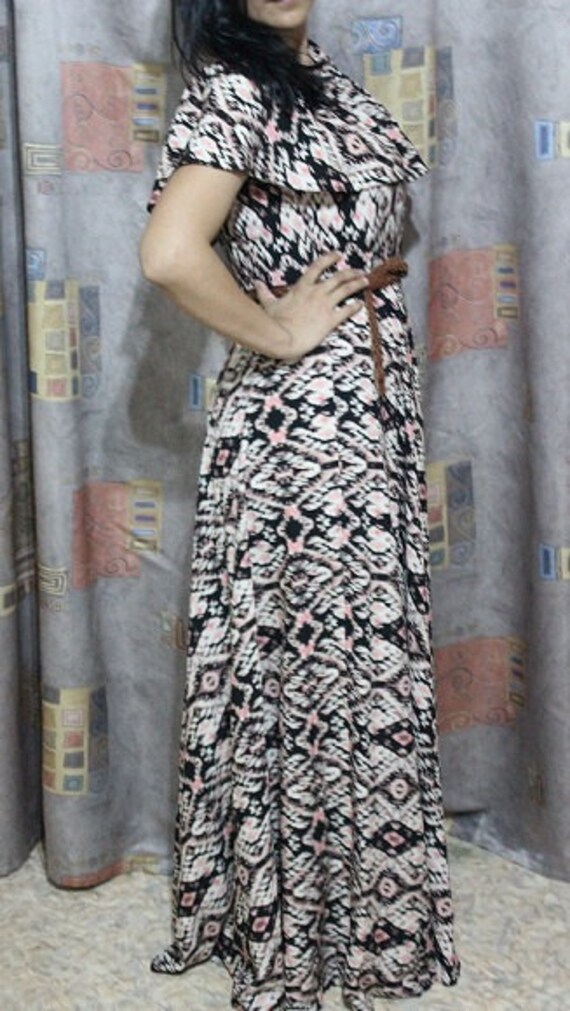 ikat cotton maxi dress