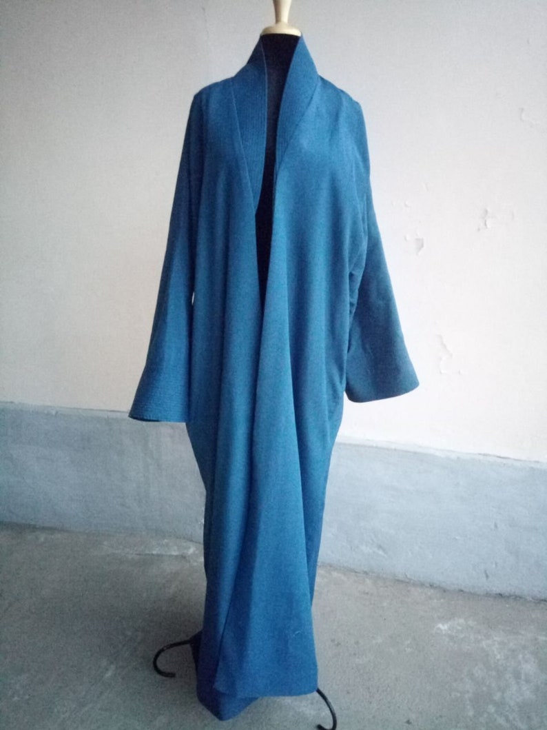 Uzbek traditional silk ikat chapan silk stripe robe. tribal ethnic coat Bekhasam kaftan