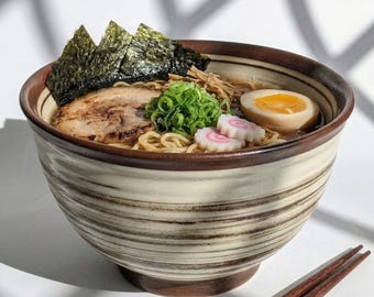 Shigaraki Hakeme Chawan hecho a mano, tazón de arroz de cerámica japonesa
