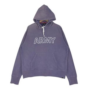 Vintage Alpha Industries Sweatshirt Hoodie Army Big Logo Pullover Jumper Sweatshirt Size X-Large