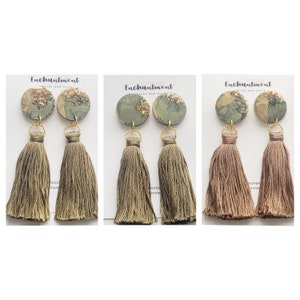 Tasia Tassel Earrings(Set 6): Tropical Rainforest Collection