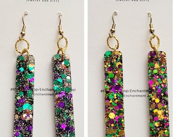 Danai Mini Earrings: Mardi Gras