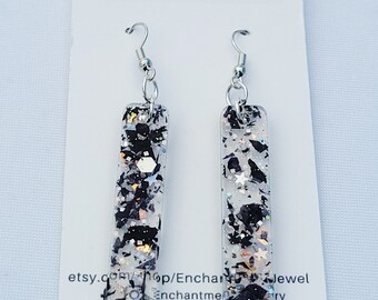 Diana Mini Earrings: Black Night