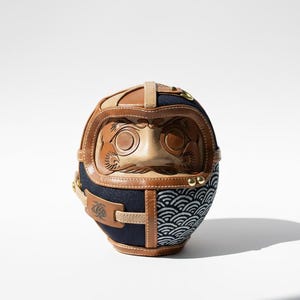 Tillverkad i Japan - Traditionellt hantverk - Patchwork Laser Daruma