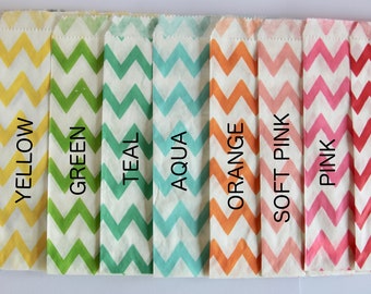 Stripes - Polka dots - Chevron paper bag, cookie bags