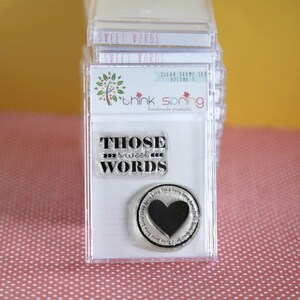 Clear Stamp Volume 1 - SWEET WORDS