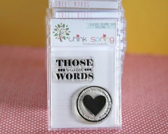 Clear Stamp Volume 1 - SWEET WORDS