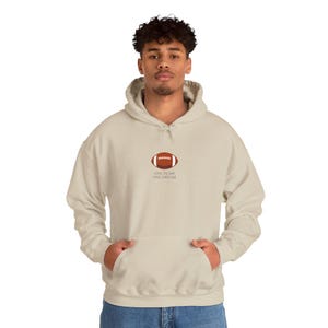 Personalized &quot;One Team One Dream&quot; Football Hoodie - Custom Back Name or Initials