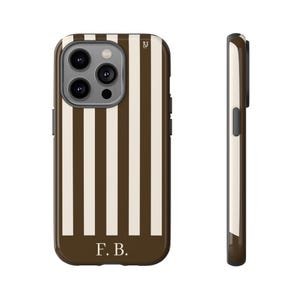 Brown Stripes Custom Phone Case