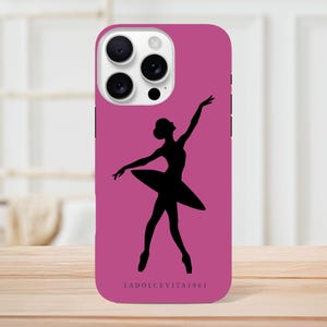 Capa resistente para iPhone Ballerina – Silhueta de dança elegante