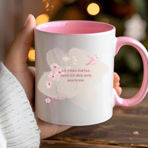 Coffee mug with saying, gift idea, work colleague - I drink coffee so I don&#39;t yell at you mug