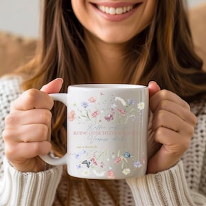 Birthday gift - Funny mug coffee mug fun cheeky mug sarcasm mug gift office statement sayings mug flower design