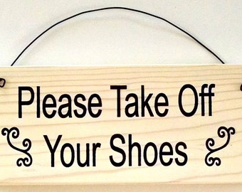 Take off your shoes | Etsy