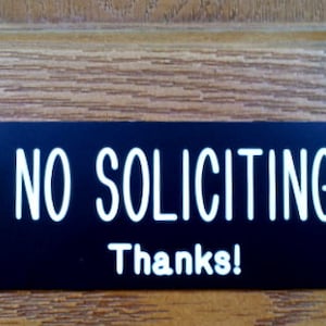 No Soliciting ~