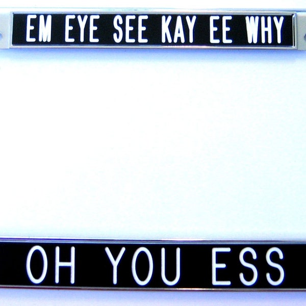 Em Eye See -  license plate frame